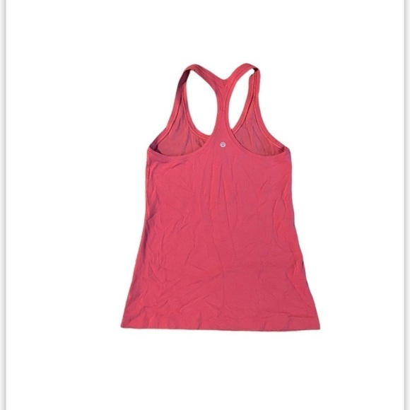 Lululemon Pink T-Back Stretch Racerback Active Yoga Run Workout Top Women's S-M - Picture 7 of 9